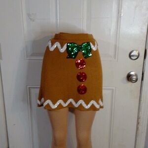 Gingerbread man skirt
